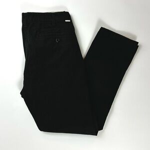 Levi Men’s Black Straight Leg Cotton Blend Chinos 36x32